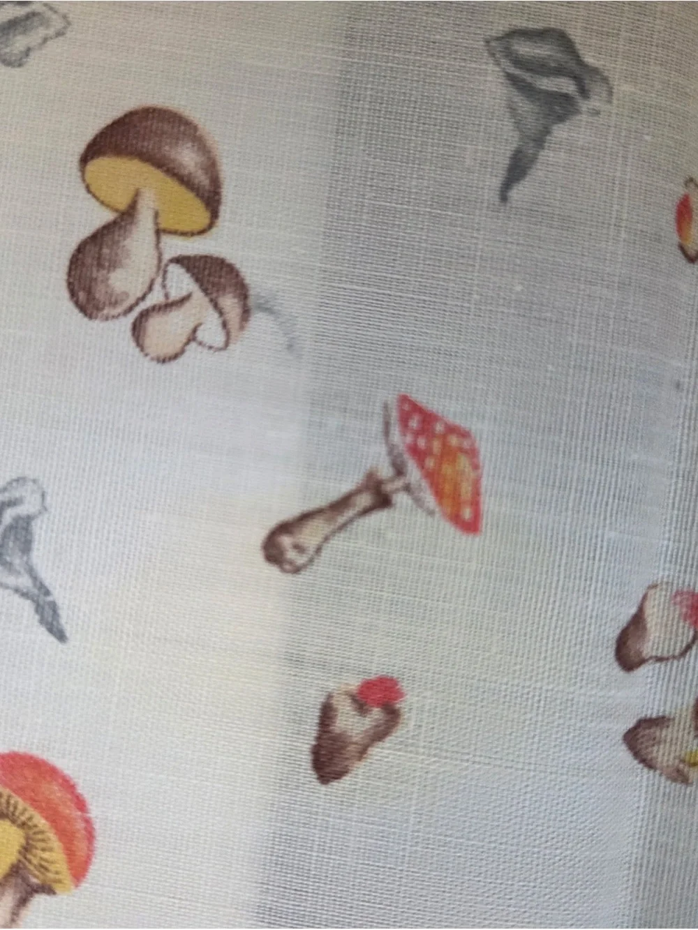 Vintage Mushroom Cottage Core Napkins Set Of 10 Washable